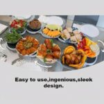 lazy susan turntable for dining table,rotating food serving turntable 360° rotation revolution server tray,large desktop expandable lazy susan cupboard organiser for table centre,party,kitchen