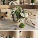 artificial decorative monstera indoor plant