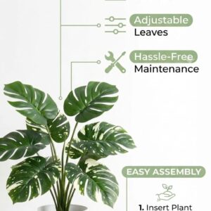 artificial decorative monstera indoor plant