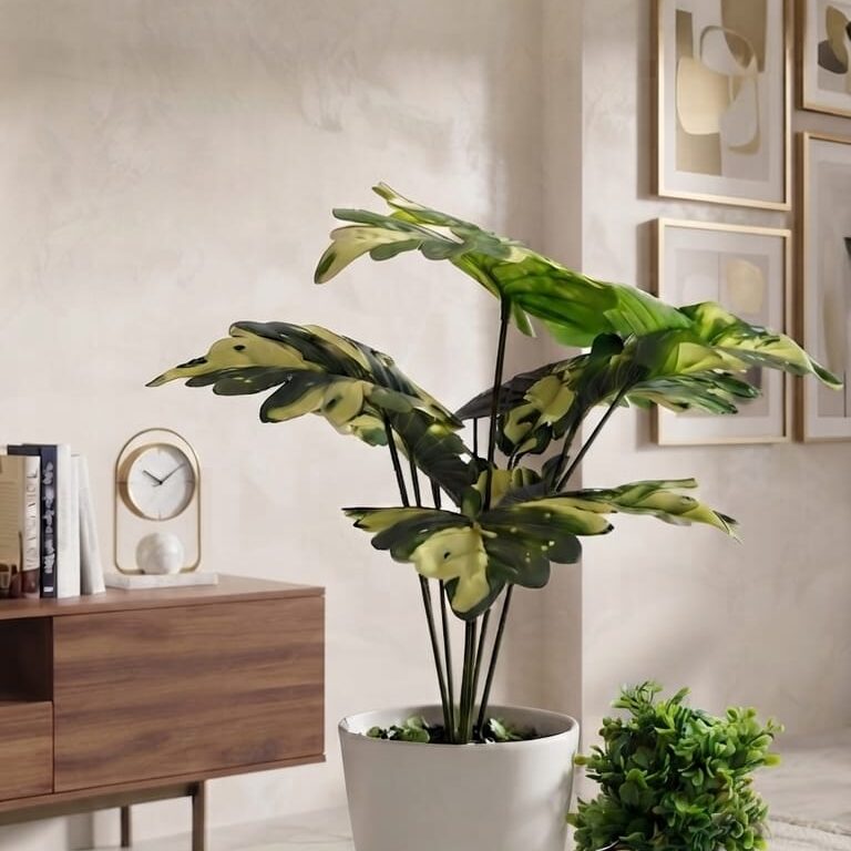 artificial monstera deliciosa plant