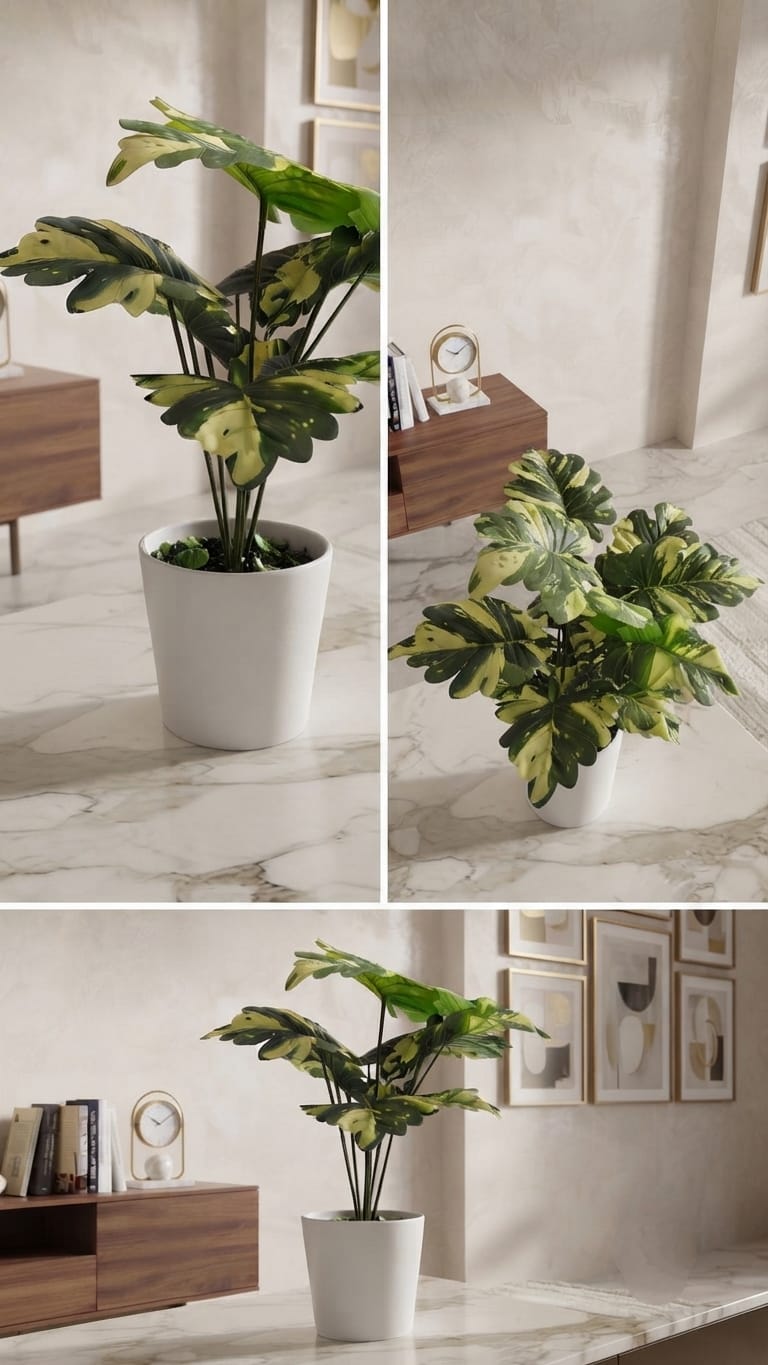 artificial monstera deliciosa plant