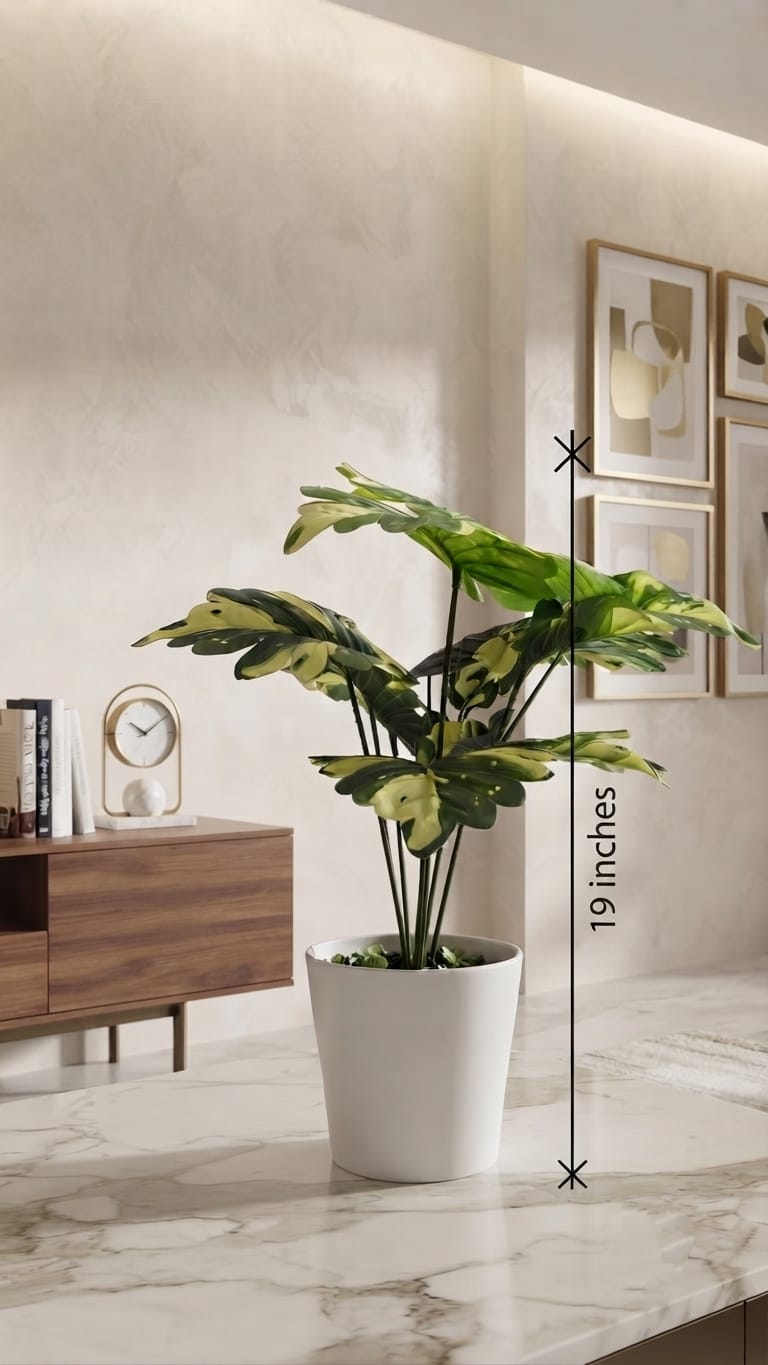 artificial monstera deliciosa plant