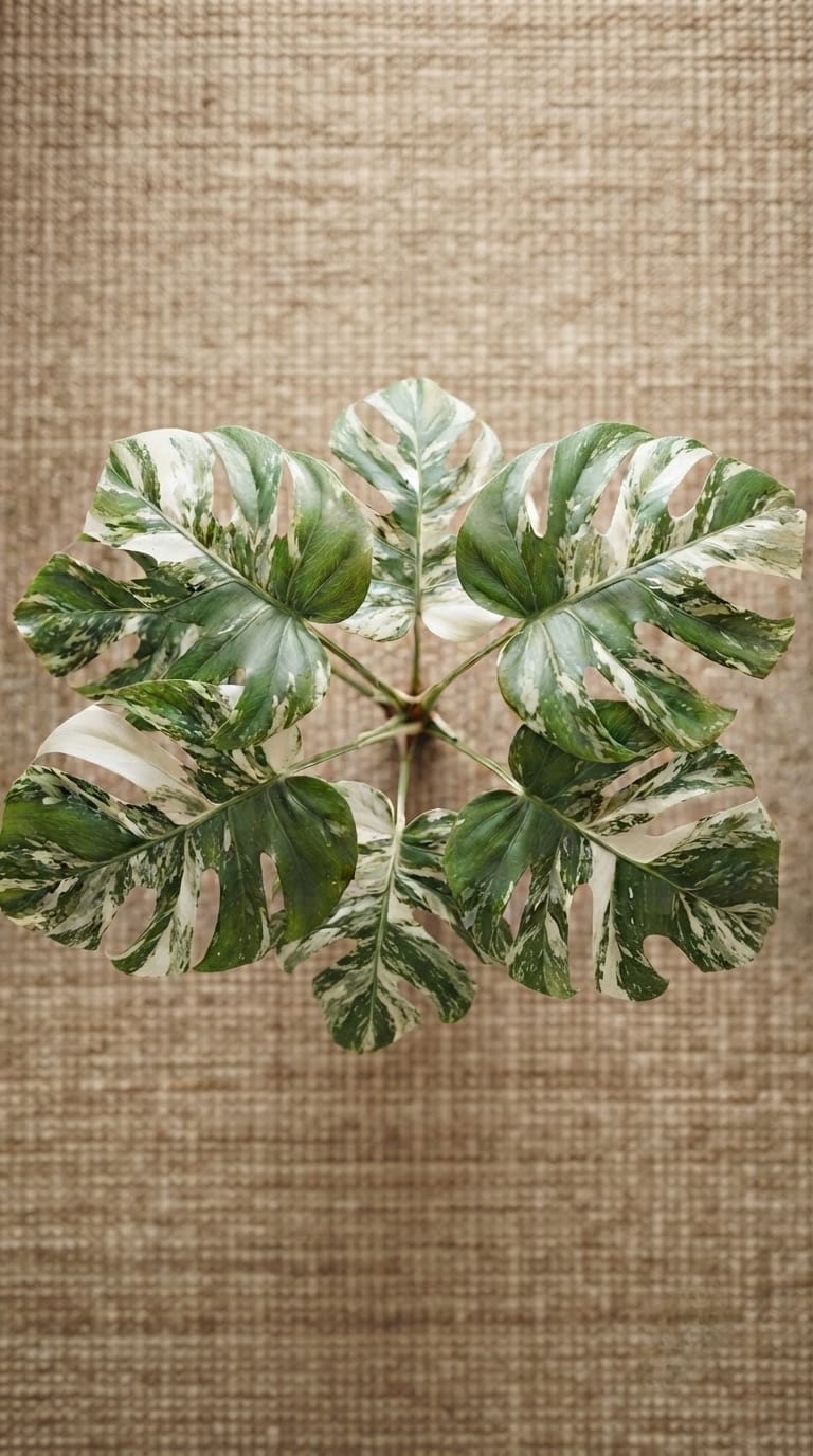 artificial decorative monstera indoor plant