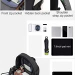 usb charging anti theft sling chest bag for men