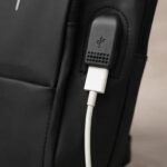 usb charging anti theft sling chest bag for men