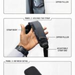 usb charging anti theft sling chest bag for men