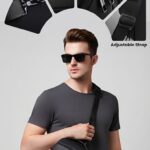 usb charging anti theft sling chest bag for men
